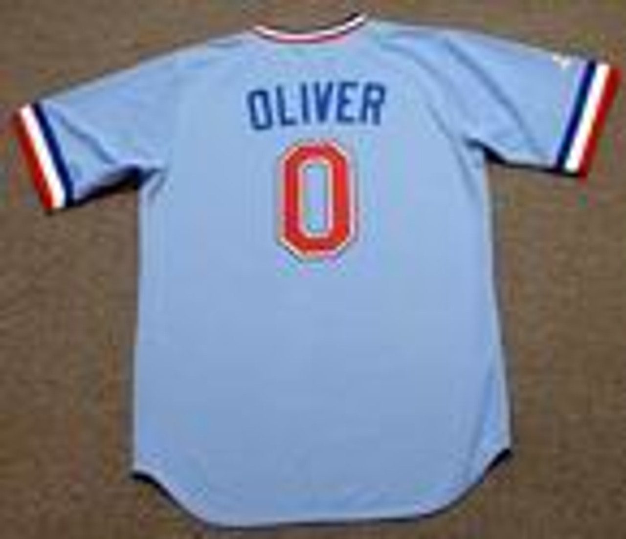 AL OLIVER Texas Rangers 1981 Majestic Cooperstown Throwback Baseball ...