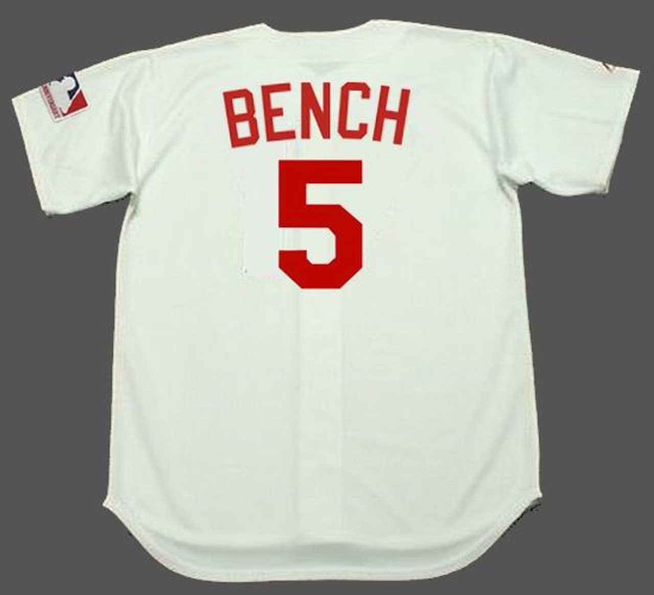 JOHNNY BENCH Cincinnati Reds 1969 Majestic Cooperstown Home Baseball ...